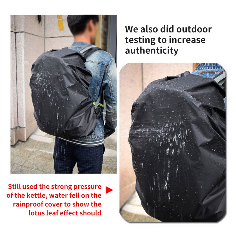 Cubierta de lluvia mochila cubierta de lluvia al aire libre portátil ultraligera bolso de hombro Protector cubierta impermeable para senderismo Camping ciclismo
