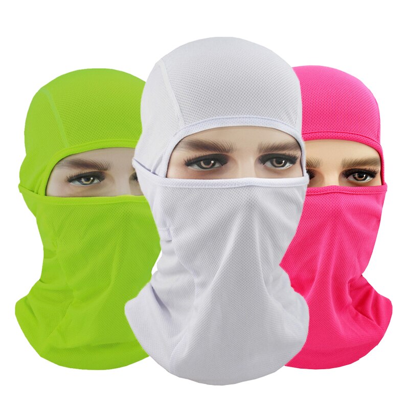 Gittergewebe Lycra Radfahren Maske voll Gesicht Schild Sport Lauf Jagd Fahrrad Schal Männer Frauen Hals Wärmer Sturmhaube Kopf Abdeckung Bandana MTB