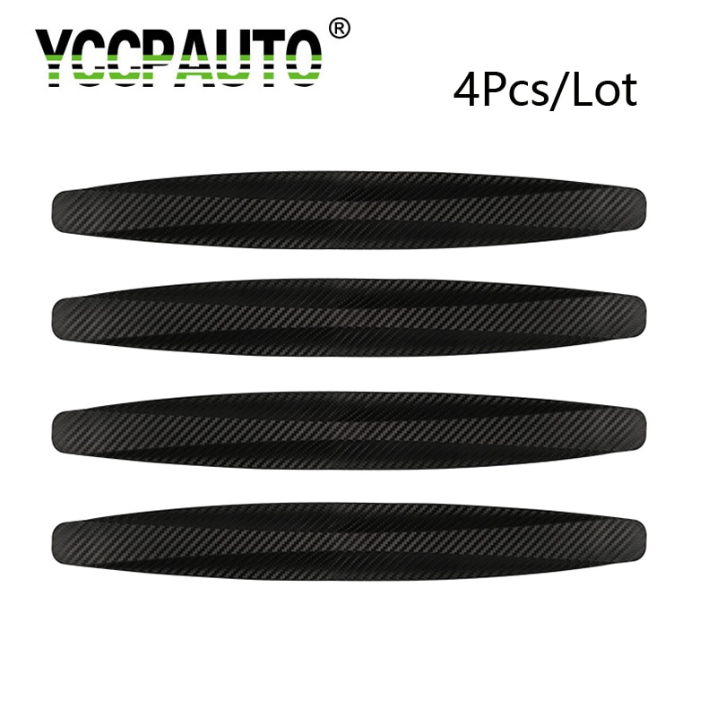 Yccpauto bilstyling 4 stk. bageste kofangerbeskytter beskytter vinkel hjørne anti-kollision trim bar auto beskyttelse strips sort grå
