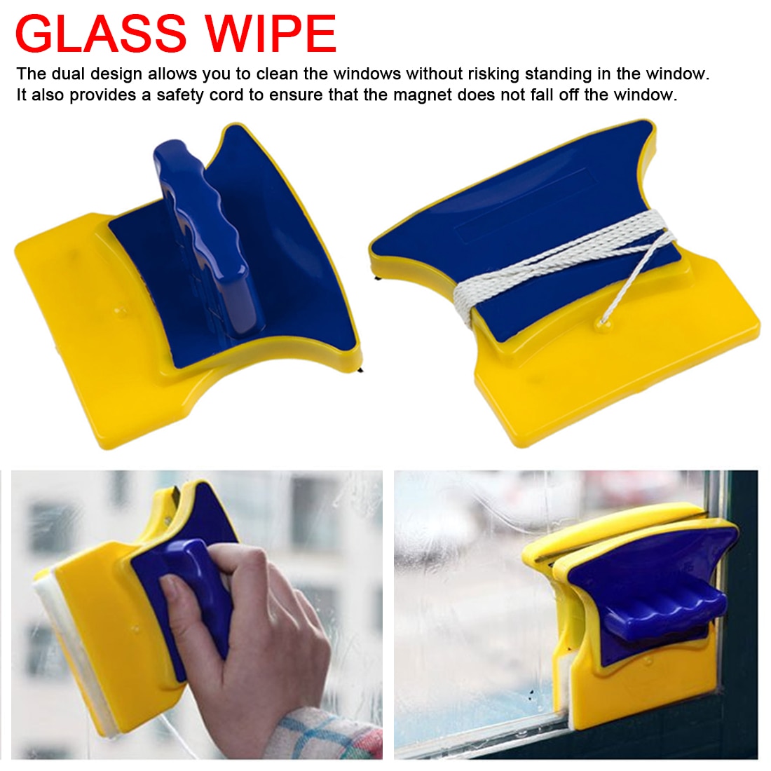 Magnetische Window Cleaner Borstel Voor Wassen Ramen Magnetische Borstel Voor Het Reinigen Van Glazen Huishoudelijke Schoonmaken Gereedschap