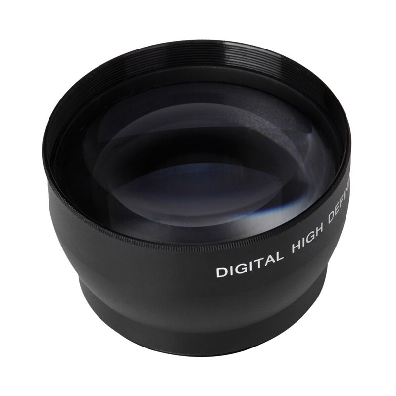 52Mm 2X Nification Telelens Voor Nikon AF-S 18-55Mm 55-200Mm Lens Camera