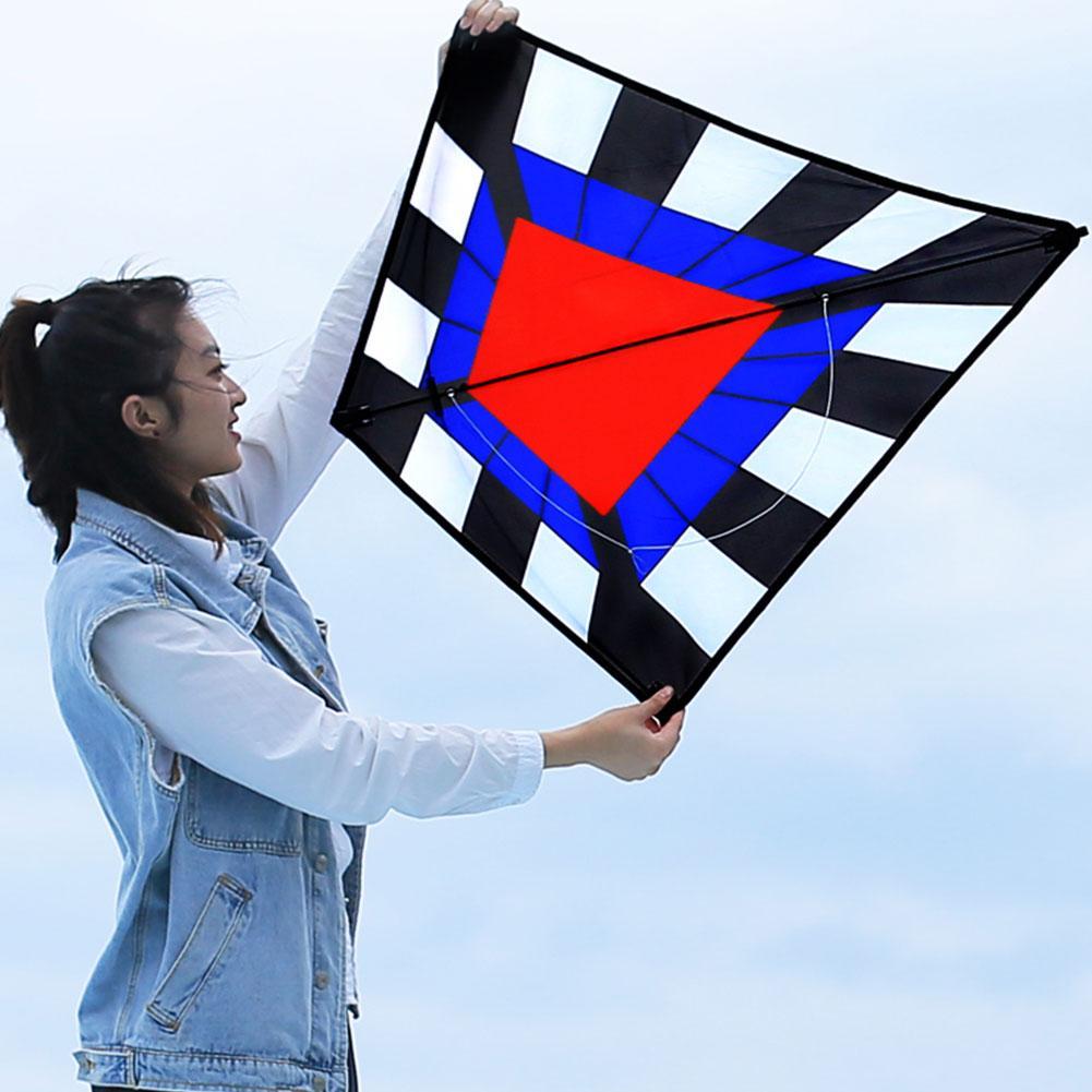 Outdoor-spaß-sport: 48/71 -zoll-doppelleiner-power-stunt-drachen / dreiecksdrachen für erwachsene mit griff und leine für gute flugeigenschaften