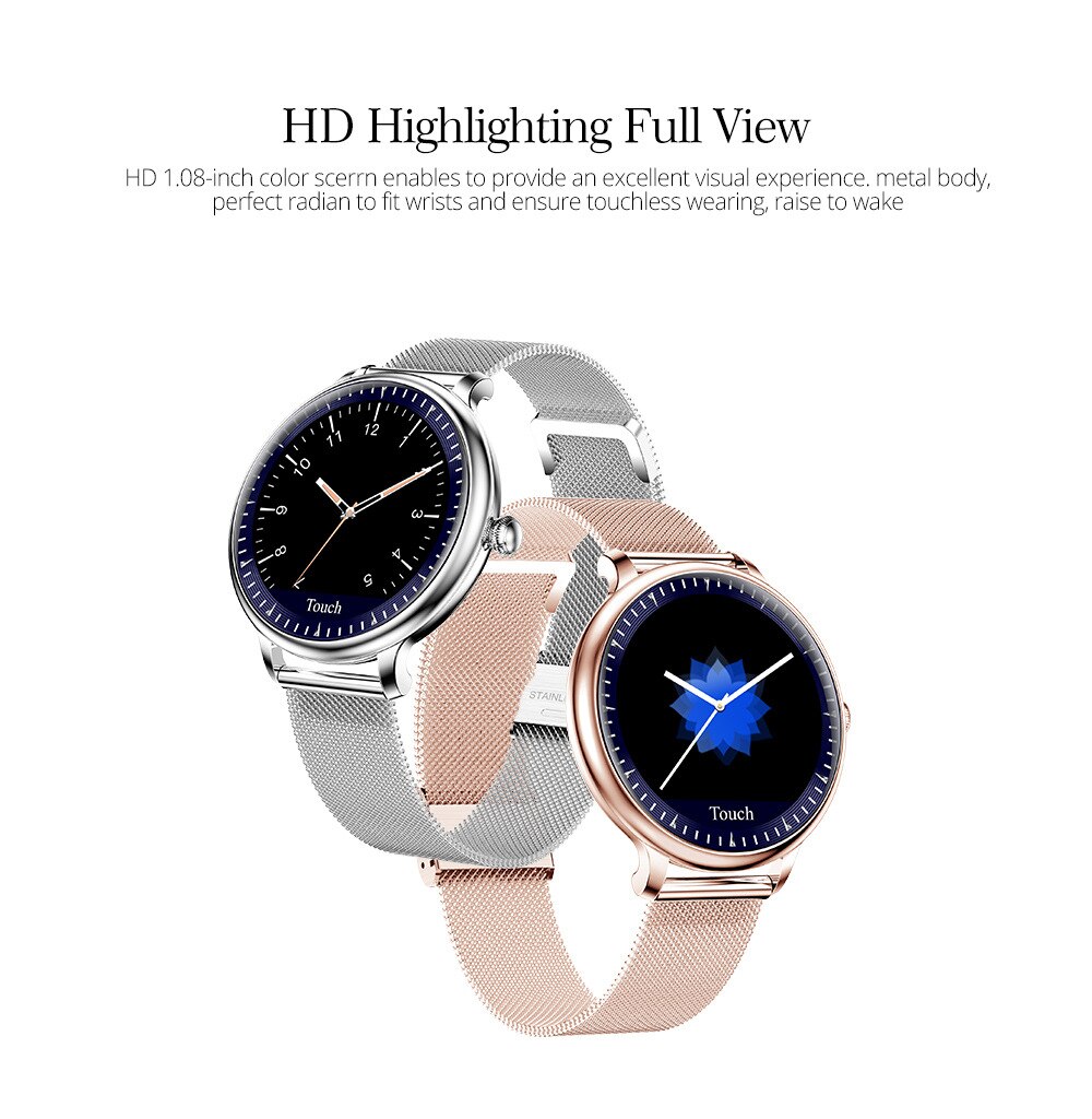 Casual Vrouwen Slimme Horloge Kleur Screen Sleep Hartslagmeter Compatibel Inkomende Oproep Stappenteller Wekker Camera Afstandsbediening