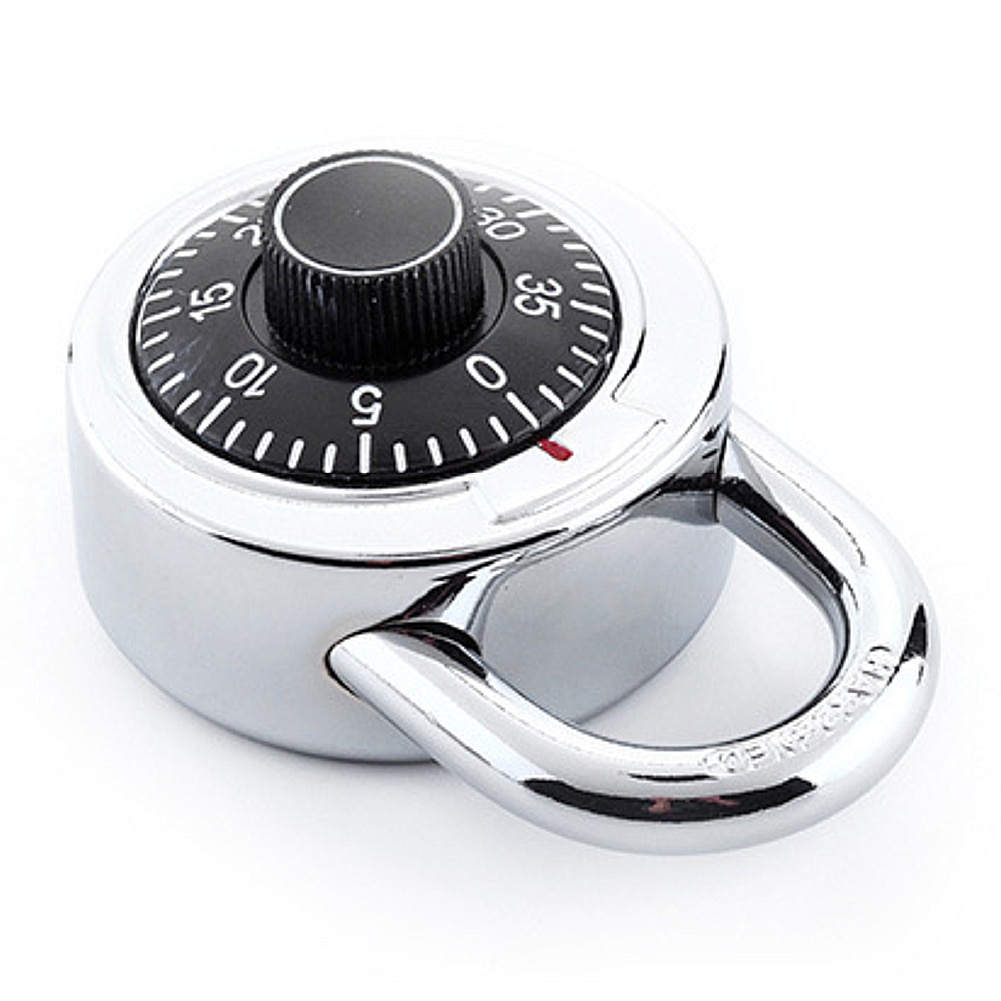 Drawer Travel Coded Lock Digit Combination Rotary Padlock Cabinet Suitcase Round Dial Number Home Alloy Security Password