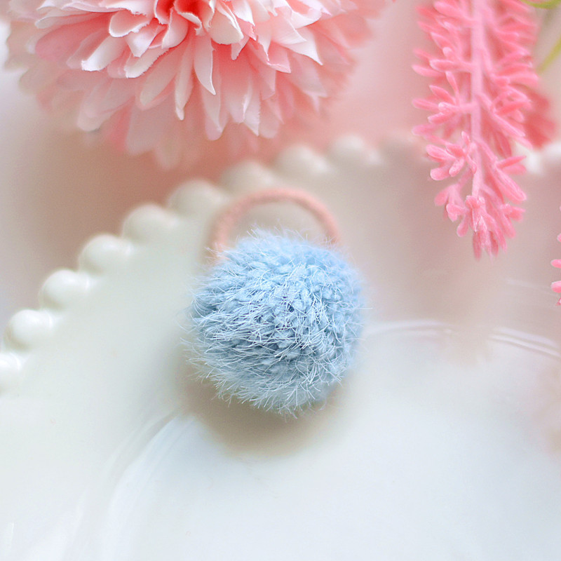 2 pçs meninas doce-colorido cabelo bola bb clipes lado hairpin acessórios para o cabelo franja clipe crianças barrettes bebê pequenas bandas de borracha: B3