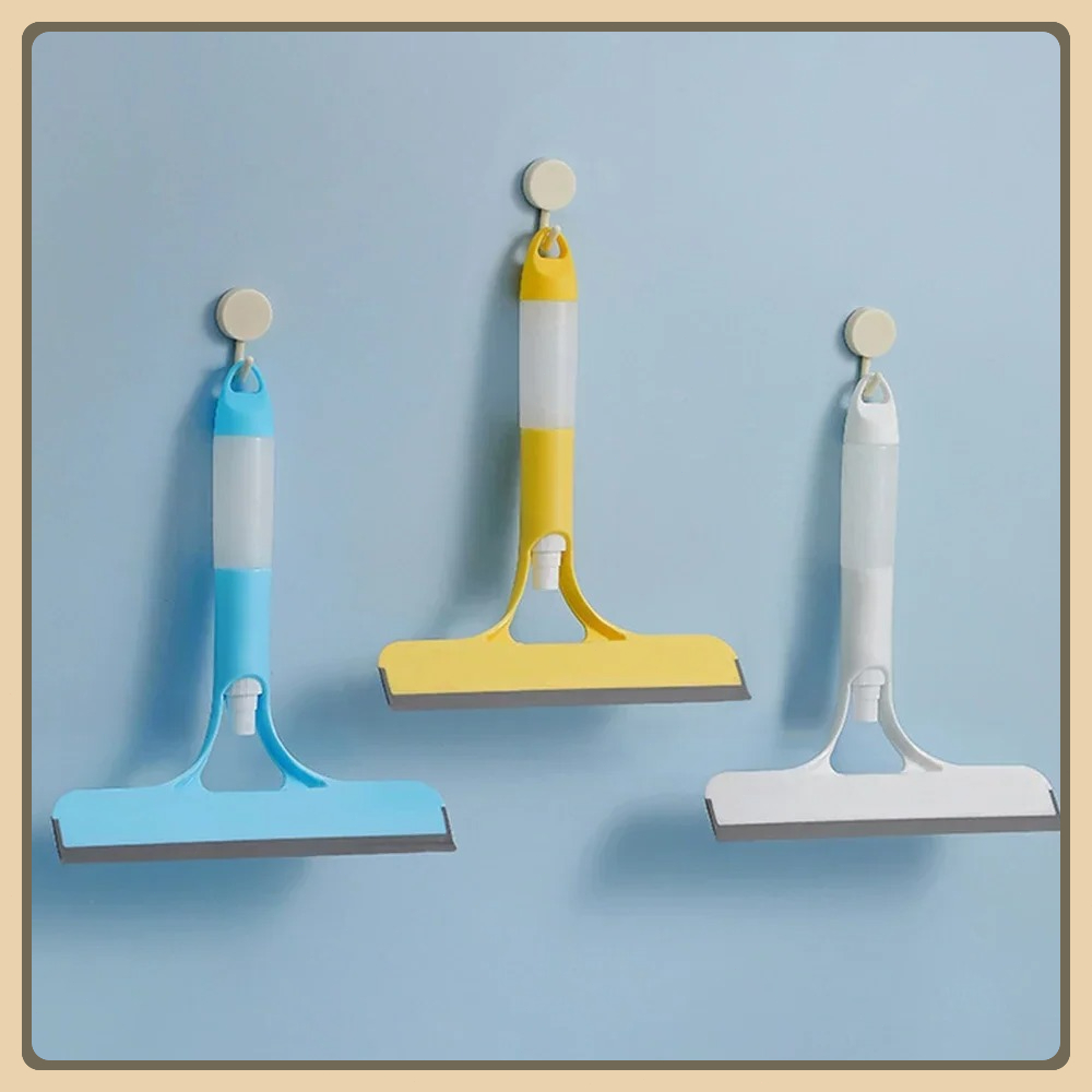 3-in-1 raamreinigingswisser Multifunctionele glazen spiegelwisser met spuitfles Microfiber scrub Huishoudelijke autoreiniger Gereedschap