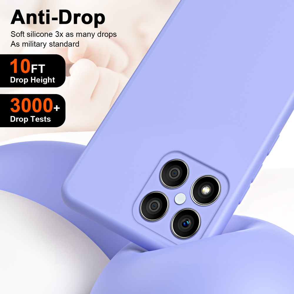 Coque de téléphone en Silicone liquide, étui arrière pour Honor X6 X6S X6A X7 X7A X8 X8A 4G 5G