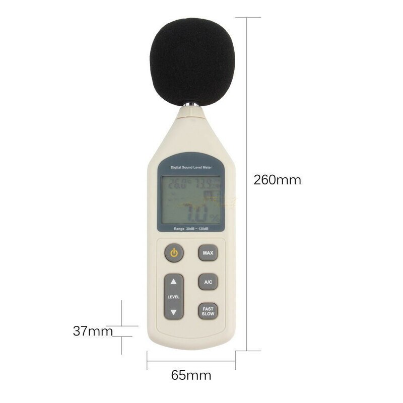Benetech GM1357 Handheld Lcd Digitale Noise Monitor Tester 31.5Hz ~ 8.5Khz Sound Level Meter Instrument 30-130dB Meetbereik