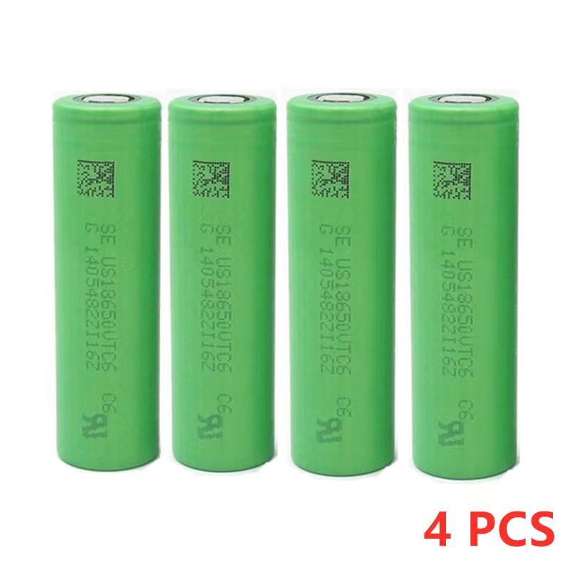 100%  originale vtc 6 18650v 3000 mah li ion 3.7v batteri  us18650 3000 mah batteri brug legetøj værktøj: Sort