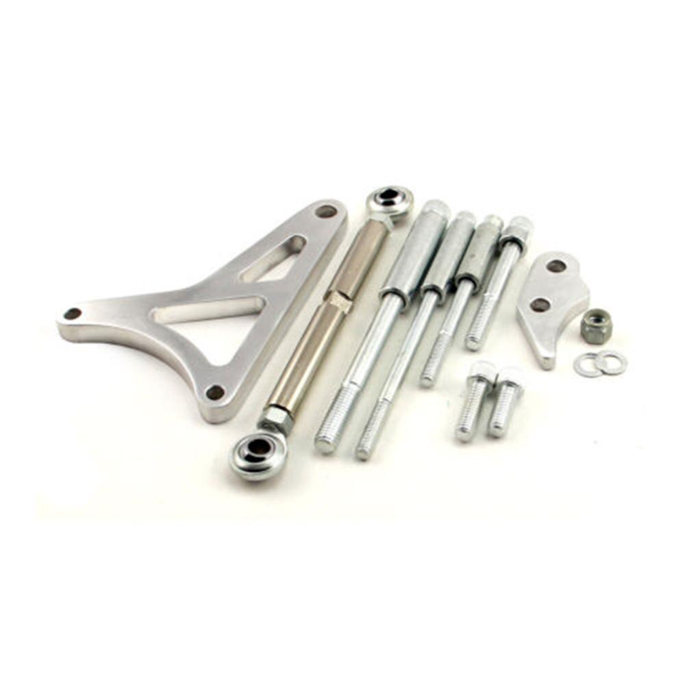 Billet Polished Aluminum Alternator Bracket Kit Small Block Windsor For SB Ford 289 302 347