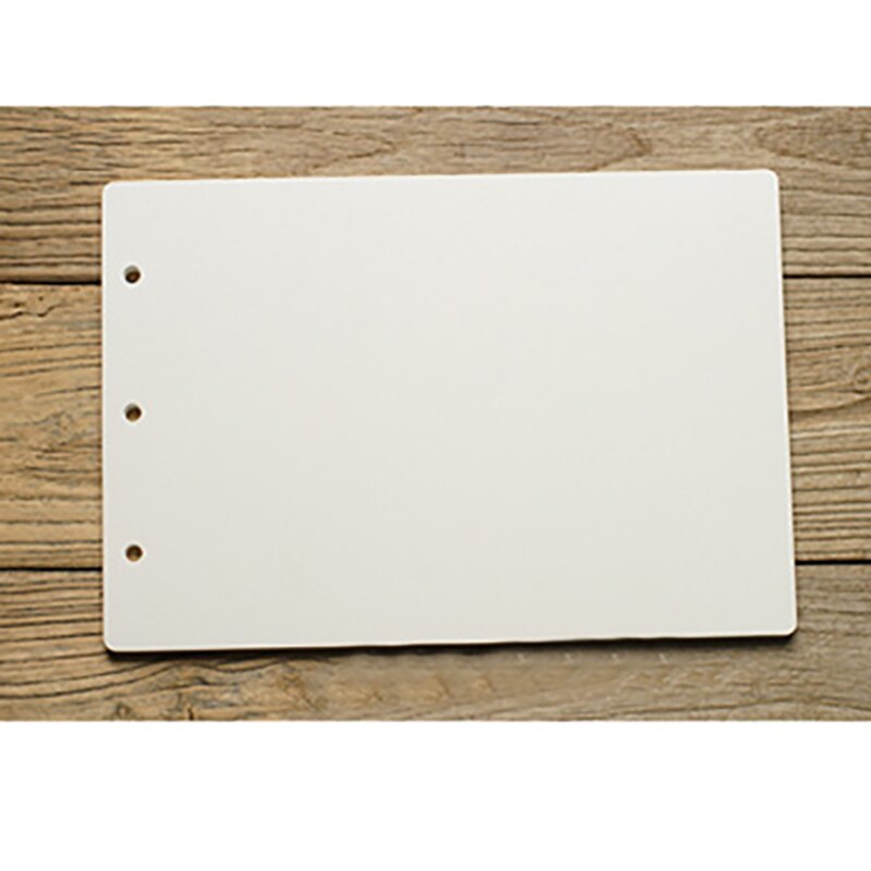 10pcs Inner Pages Loose-Leaf Graffiti Album Photo Hand-Painted DIY Photo Album Inner Page For Baby Children Wedding Lover Family: White-Rectangle