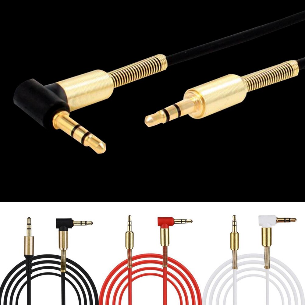 3.5mm câble auxiliaire mâle 1m câble Aux voiture-style mâle voiture Aux prise auxiliaire câbles Audio stéréo pour téléphone MP3