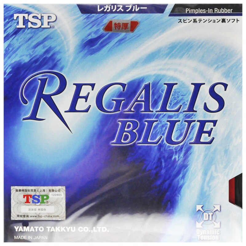 Original Tsp Regalis Mesa De Tenis De velocidad azul pipas De goma con Ping Pong esponja Tenis De Mesa Accesorios Mesa
