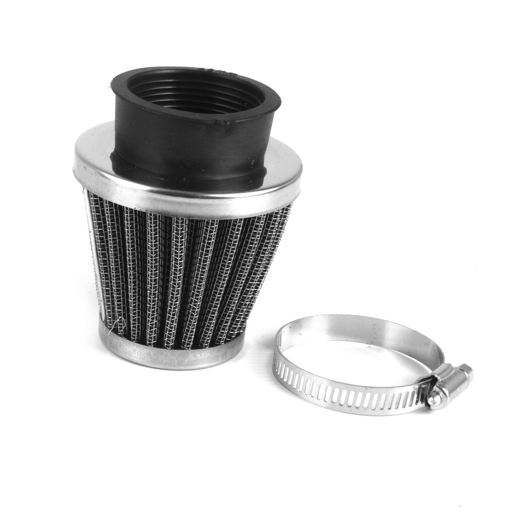 Mini Cone Cold Air Intake Filter Breather 42mm with Hose Clamp