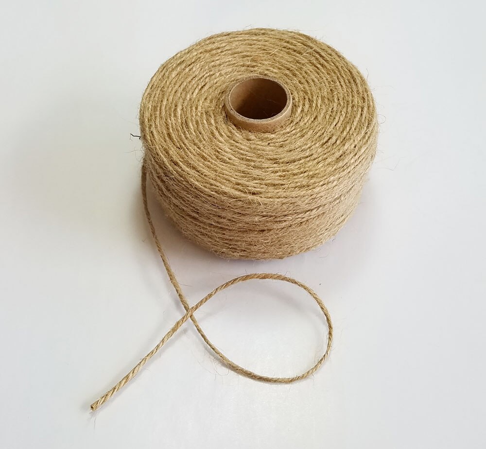 100%  naturligt jute reb 1mm-10mm garn macrame snore til dekoration håndlavet gør-det-selv