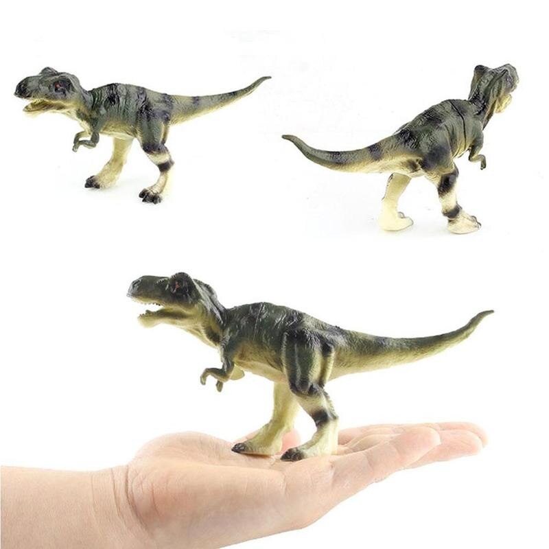 Simulation Little Dinosaur Model Toy Yrannosaurus Rex Wyvern Velociraptor Stegosaurus For Children Kids Birthday