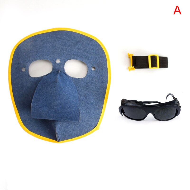 Foldable Leather Welding Helmet Welding Mask Sunglasses for Various Welding