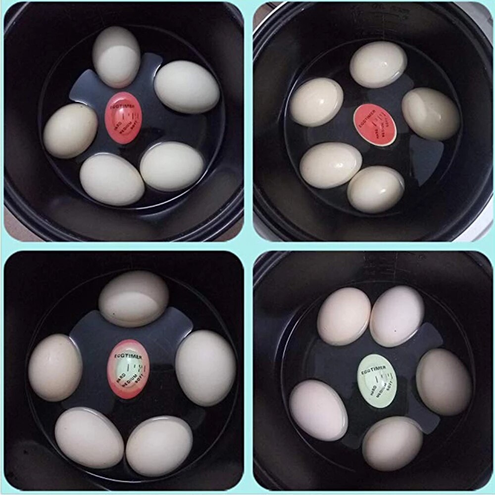 Reusable Color Changing Mini Egg Timer With Soft Medium Hard Boiled Calibration Kitchen Gadget