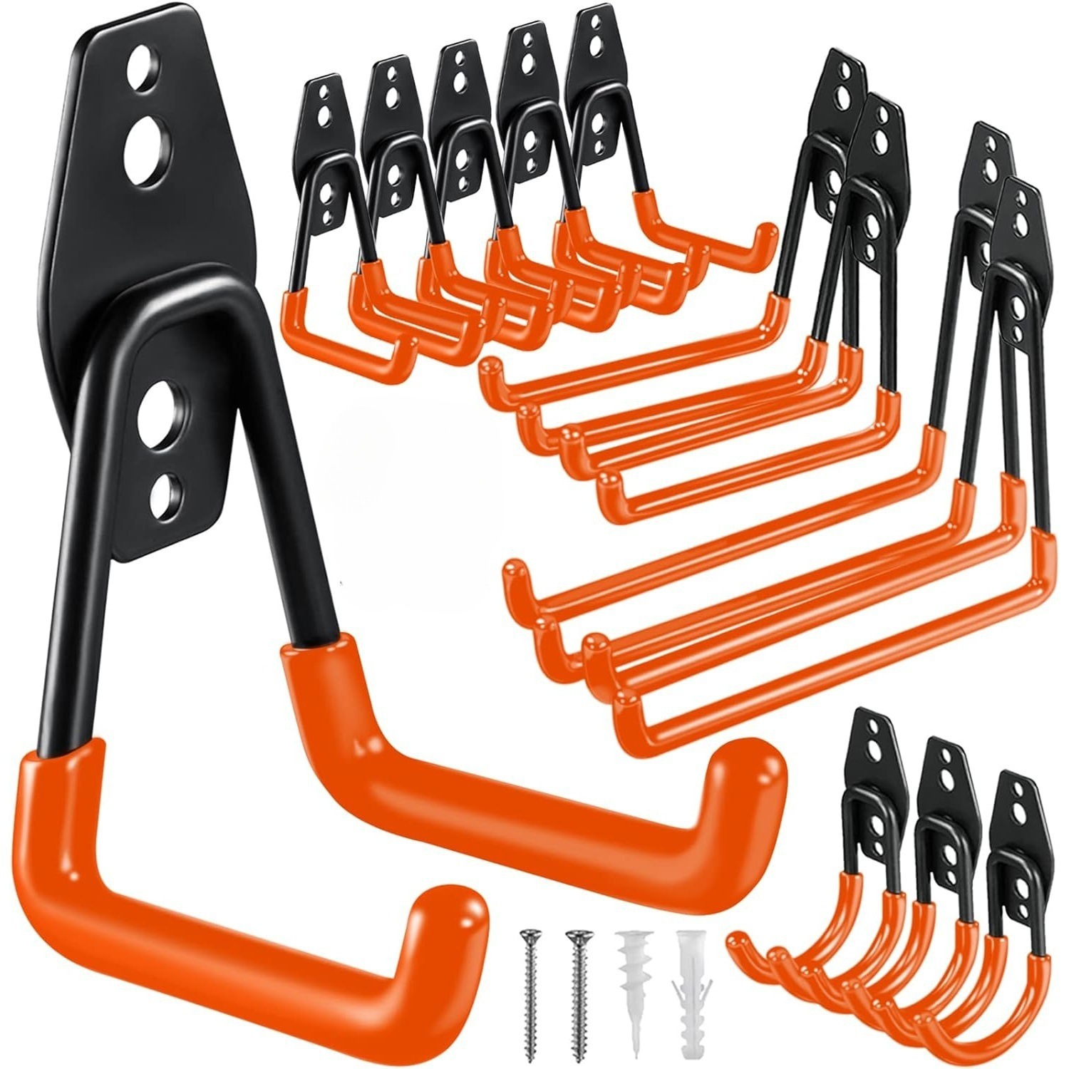 Heavy Duty Metall Haken Garage Organizer Wand Halterung Fahrrad Kleiderbügel Haken Wand Halterung Anti-slip Lagerung Haken Für Leitern Garten werkzeug: plum