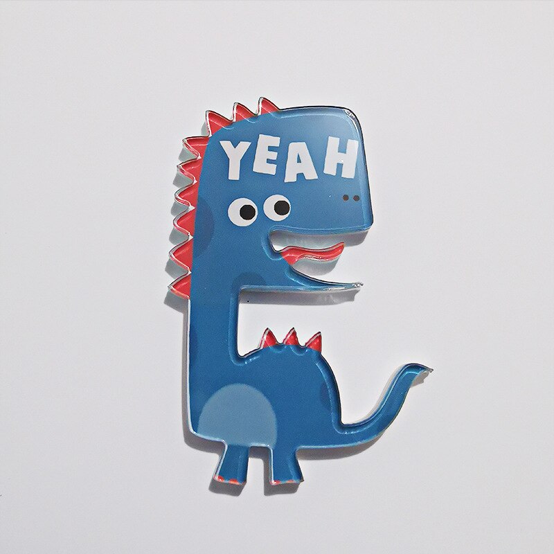 1 Piece Animal Magnetic Fridge Magnet Cartoon Dinosaur Refrigerator Message Leave Whiteboard Magnet: 15