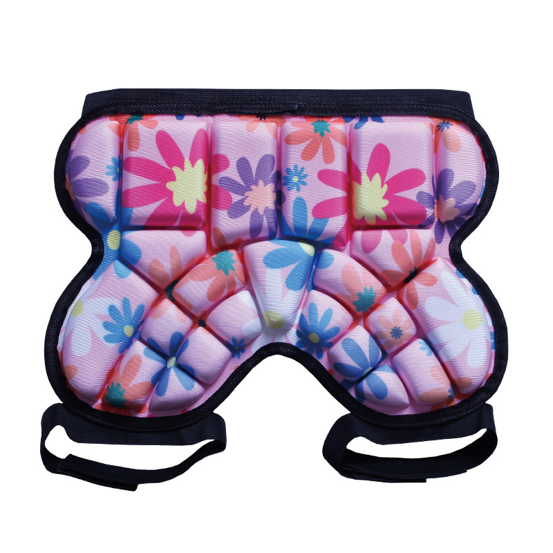Barn höftskyddsskydd rullskridskoåkning skyddsshorts höftskydd snowboard skoter rumpskydd barn skridskoåkning tillbehör: Röd