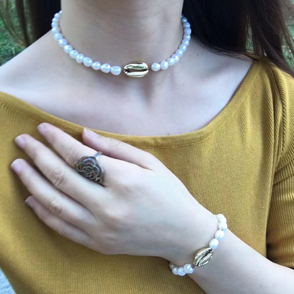 Women pearl necklace leather knotted long necklace classic high jewelry Christmas party pendant necklaces