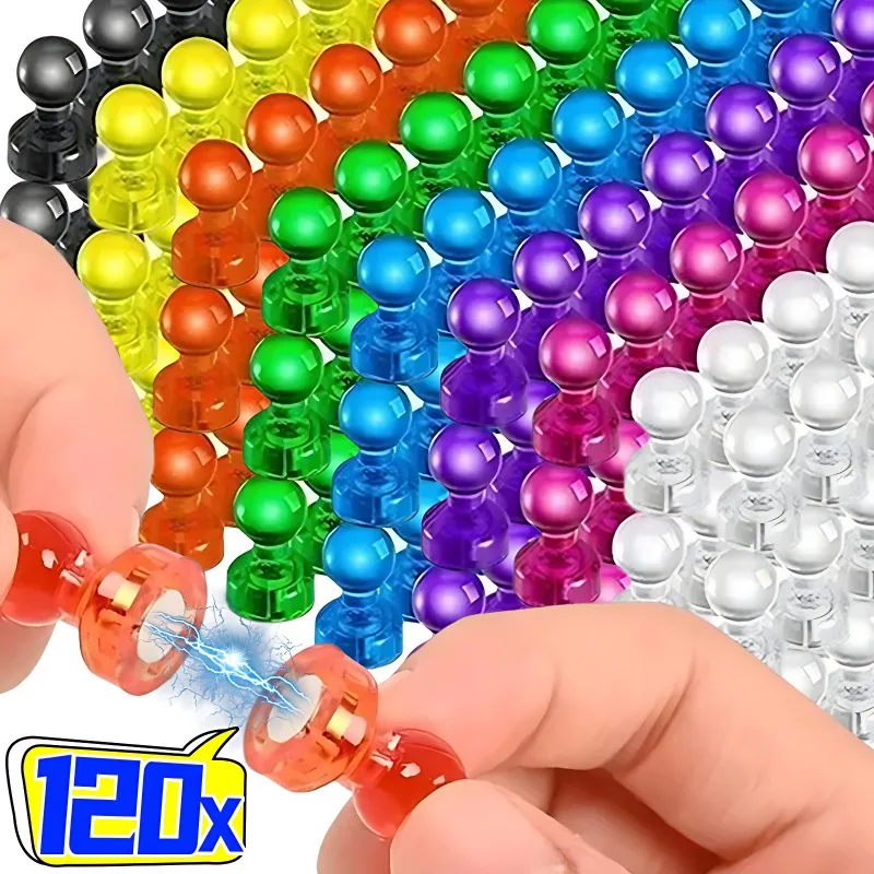 Magnet Pushpin Strong Neodymium Magnetic Thumbtack Refrigerator Sticker Kitchen Home Office Map Magnets Cone Push Pins