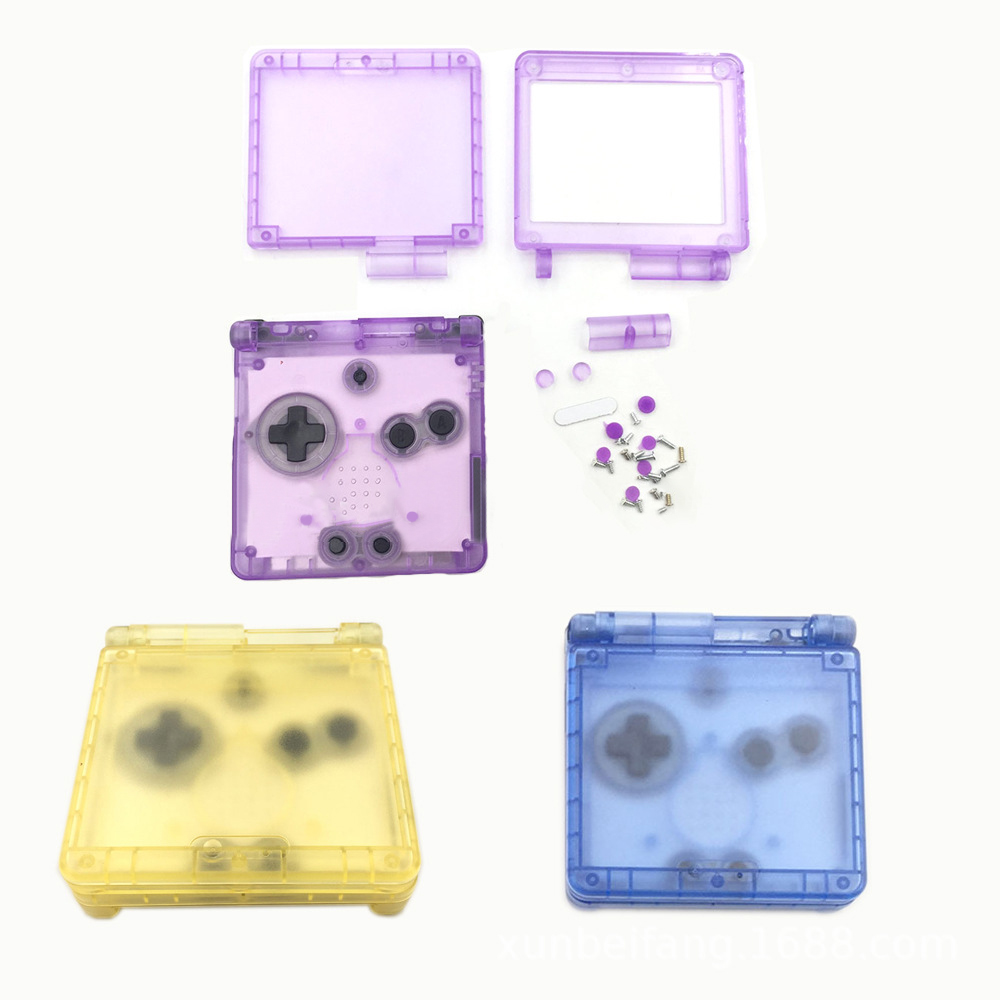 Funda transparente para GBA SP, carcasa de repuesto para Game Boy Advance SP, 1 piezas