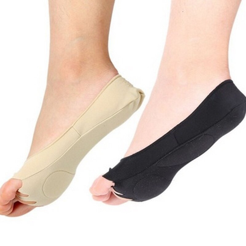 1 Paar Massage Sokken Vrouwen Kaki Zwart Vijf Vingers Tenen Sokken Ademend Voetverzorging/Tenen Vijf Onzichtbare Sokken