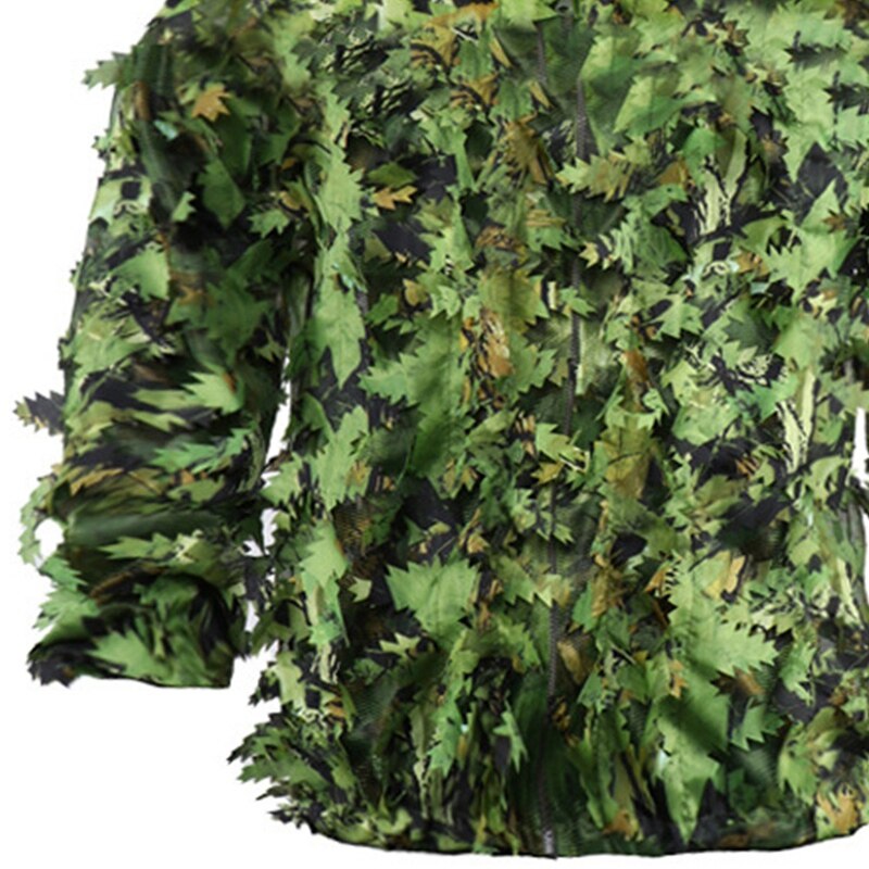 Klebrige Blume bionisch Verlässt Tarnung Anzug Jagd Ghillie Anzug Wald Tarnung Universal- Camo einstellen