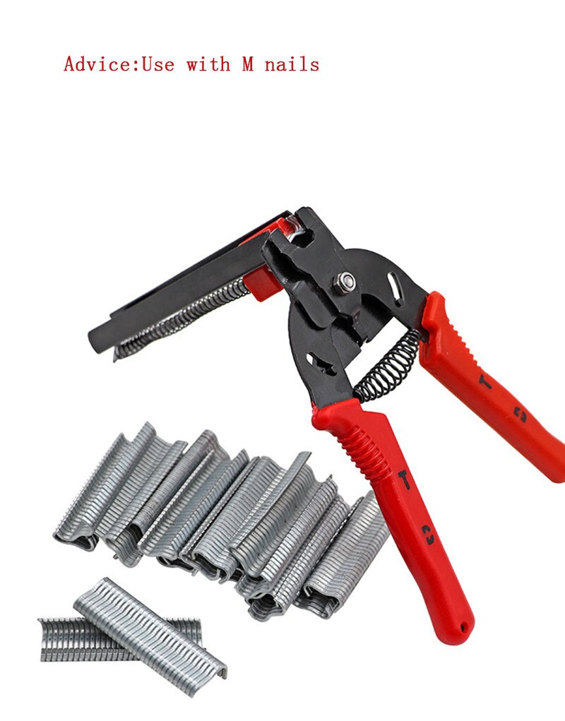 Dual use Wire Cage Clamp Poultry Cage Installation Tools Pet Cages Pliers Birdcage Installation Animal Clamp Tools: 1 plier 600nails