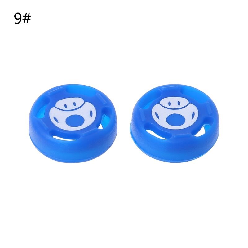 1 Pair Analog Thumb Stick Grips Tappi In Silicone JoyCon Controller Spiedi per Nintendo Interruttore NS: 9