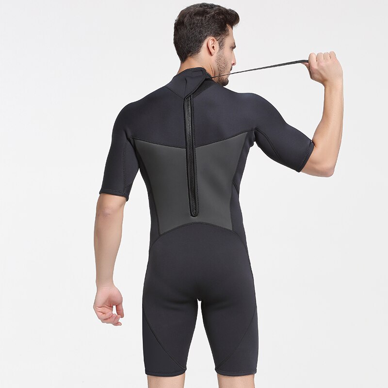 Traje de neopreno para hombre 2mm traje de buceo de para adultos jóvenes protección UV una pieza de buceo térmico Snorkeling trajes
