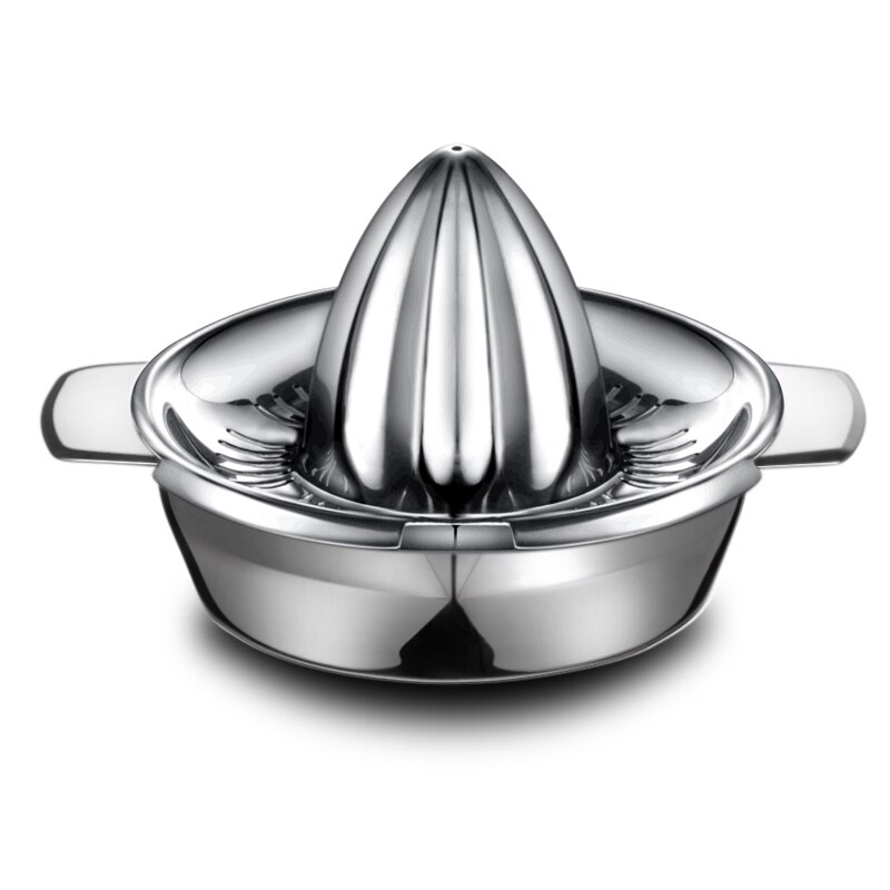 Exprimidor de Frutas Manual Portátil, Accesorios de Cocina de Acero Inoxidable, 100% Prensado a Mano de Limón, Naranja, Cítricos, 304: Default Title