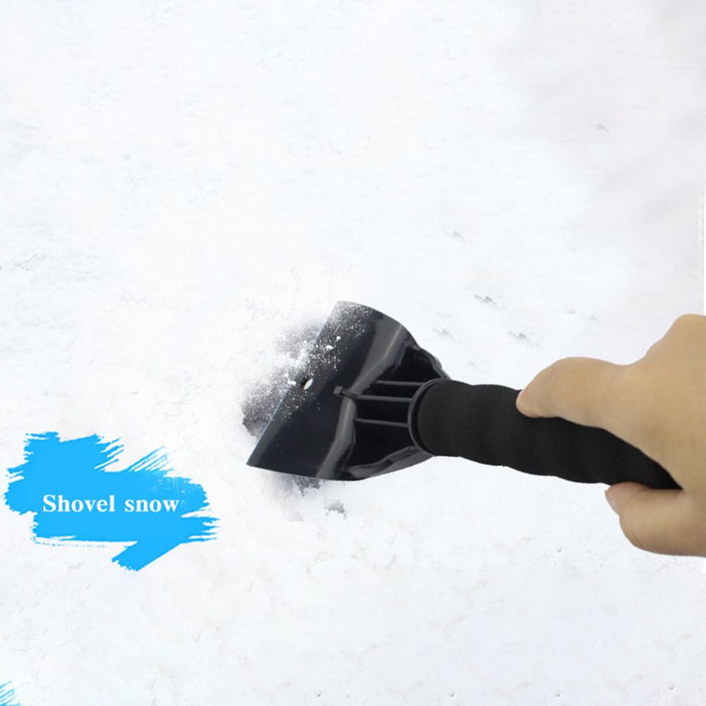 Portable Car Winter Windshield Snow Ice Scraper Plastic Snow Shovel Brush Snow Removal For Cars And Small Trucks