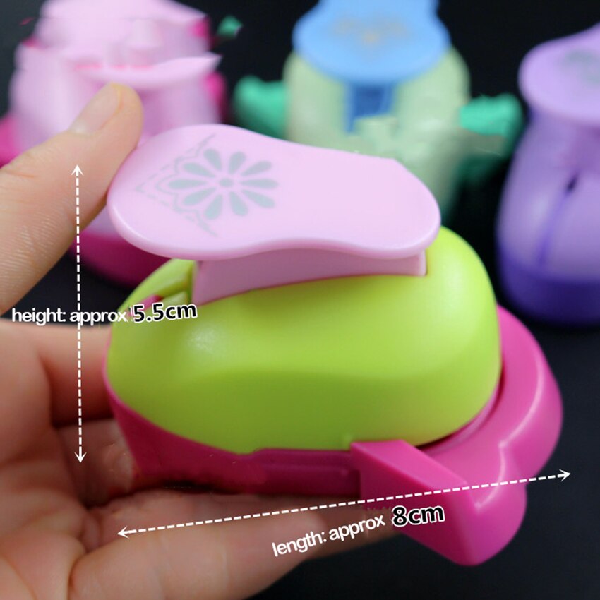 1pc papirkort foto gør-det-selv håndværk blomst form hjørne puncher, business papir kort skære hul punch kontor papirvarer