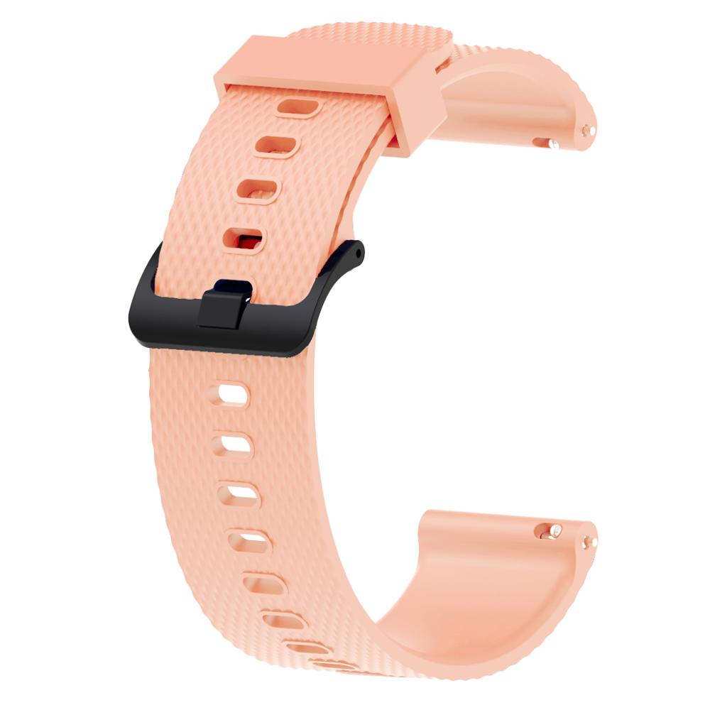 Bracelet de montre, 20mm, pour Garmin Vivomove HR venus vivoactive 3 samsung galaxy watch active 2, bracelet hauwei watch gt 2 42mm: flesh pink