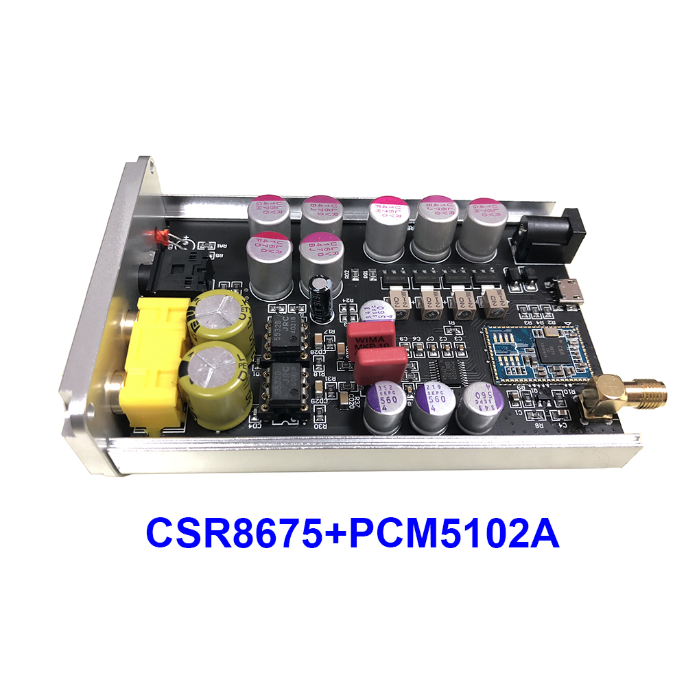 Csr 8675 bluetooth 5.0 aptx hd trådløs modtagerkort pcm 5102a i2s dac dekoder understøtter 24 bit med antenne  a2-001 b3-001