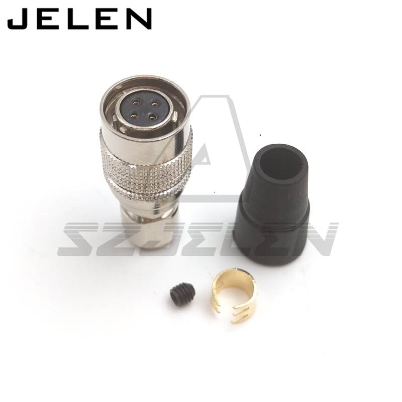 Hirose Connector Plug 4-pin plug (female) HR10A-7P-4s(73) , 4pin hirose connector