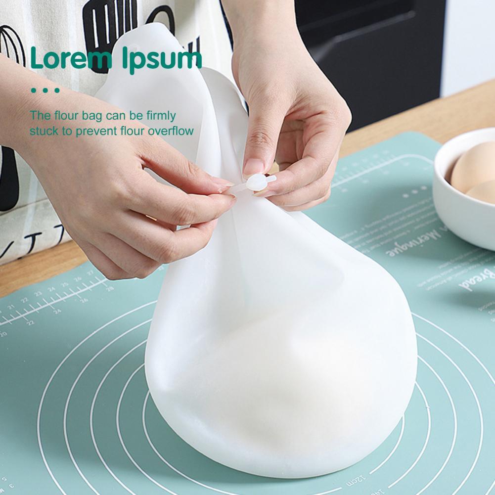 Kneading Dough Bag Food Grade Non-stick Silicone Flour Mixing Bag Baking Tool for Bread Pastry Pizza Kitchen Baking Tools