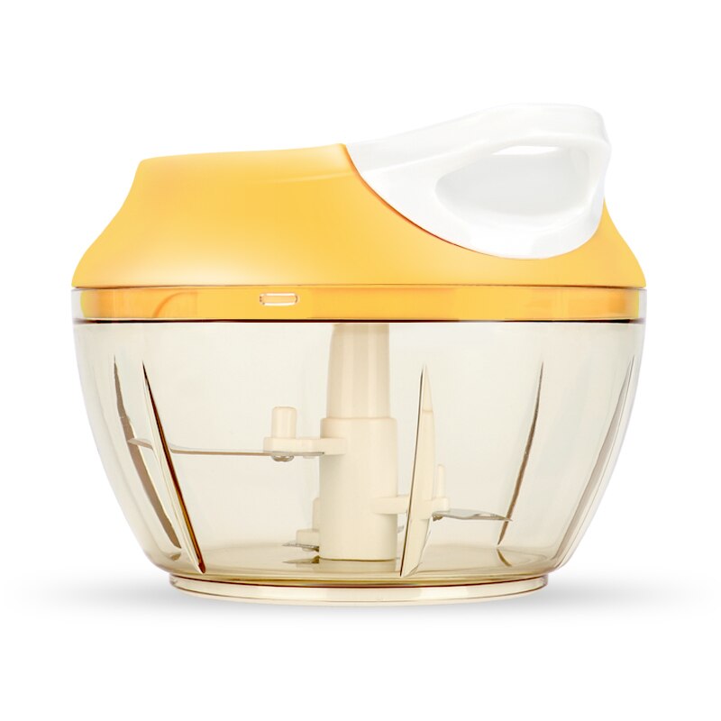 Multi-function Whirlwind Vegetable Shredder Cutter Chopper Garlic Ice Crusher Meat Grinder High Speedy Food Slicer: YELLOW