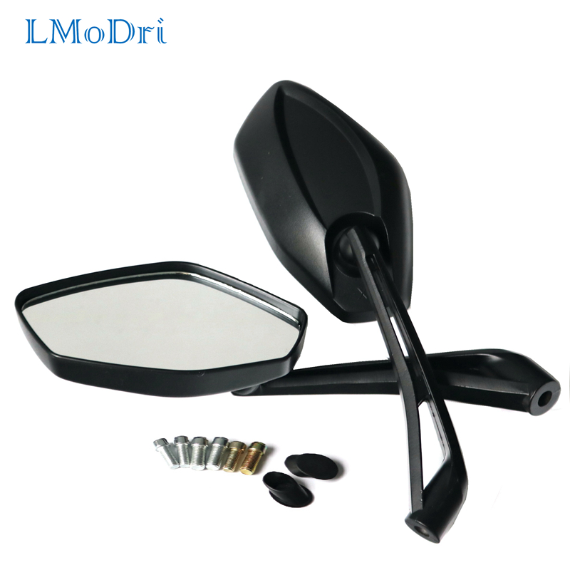 LMoDri 2pcs/Pair Motorcycle Rear View Mirror Motorbike Rearview Mirrors Motocross Back Side Mirror ATV Moto Dirt Pit Bike