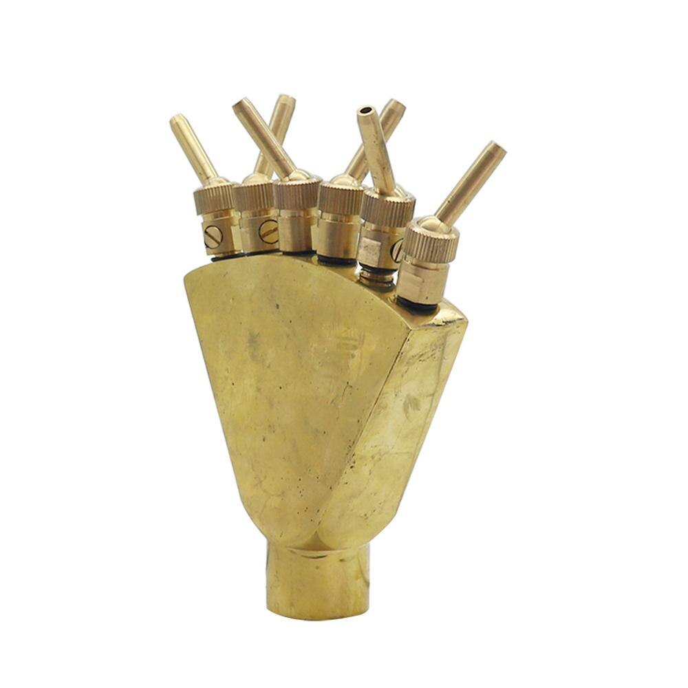 1 Pza 1 pulgada ajustable latón Fénix cola dispersión fuente rociador cabeza pequeñas boquillas con válvula jardín rociadores de paisaje