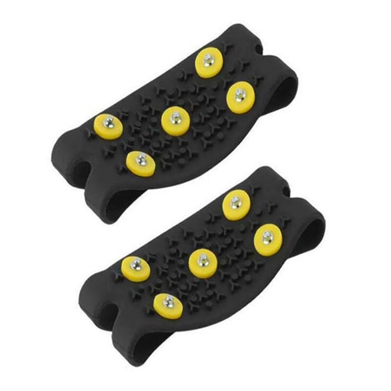 1 Paar Antislip Sneeuw Schoen Spikes Winter Antislip Ijs Grips Cleats Stijgijzers Klimmen Outdoor Schoenen Cover Stijgijzers