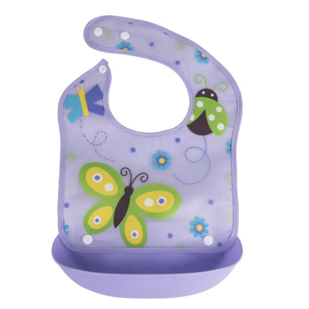 Children's Bib Cotton Stereo Waterproof And Detachable Silicone Baby Mouth Towel Baby Eating Bib Baby Food Bag Baby Feeding: color 7