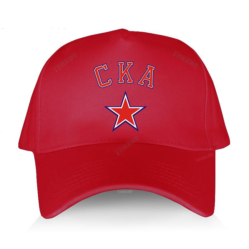 men Baseball Caps KHL CKA Russian Hockey cap summer Baseball hat Summer Casual Adjustabl: red