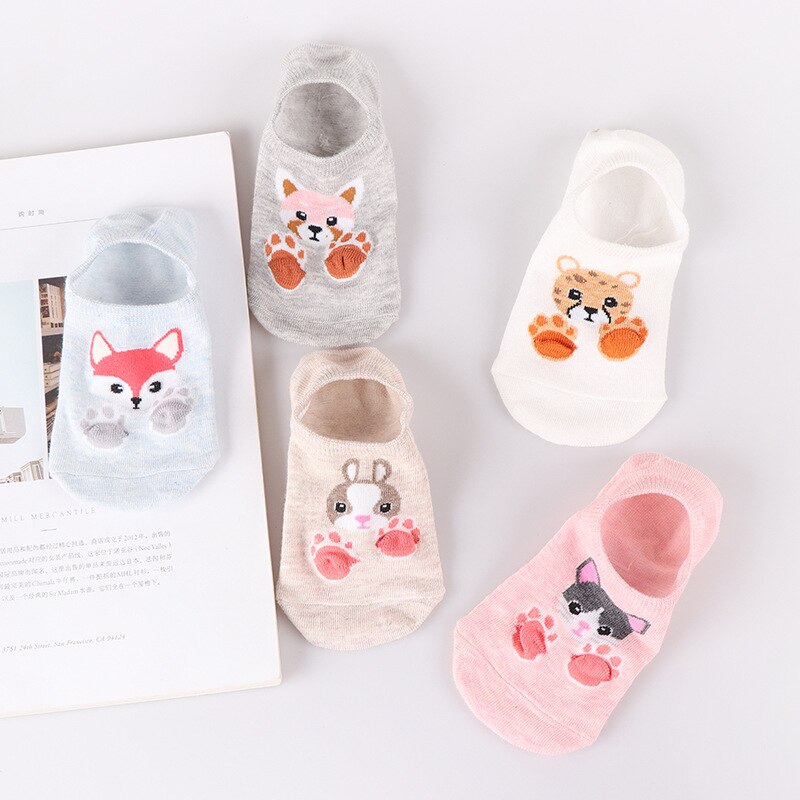 1 Pairs Women's Short Socks Cute Lovely Kawaii Cartoon Sweet Cotton Women Socks Casual Women Ankle Socks Lovely Socks Female