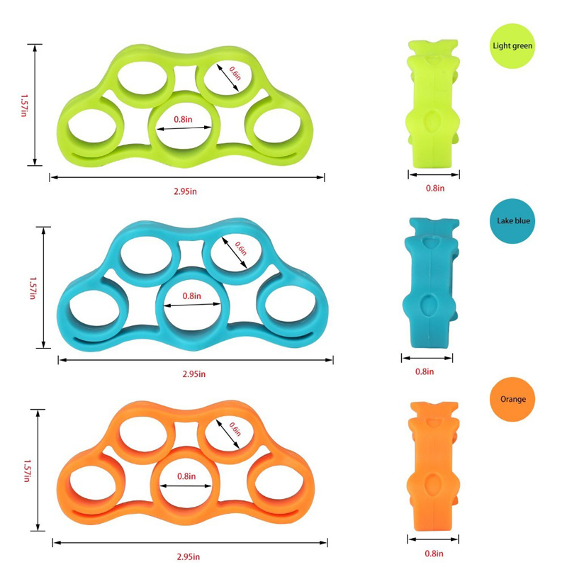 Fitness Silicone Finger Gripper Strength Trainer Finger Stretcher Expander Exercise For Elders Students Athletes Muscle Training