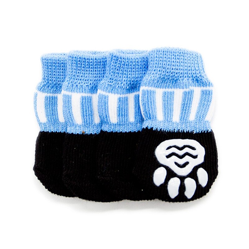 Anti-Slip Pet Dog Stocking Cute Dogs Cotton Socks Pet Winter Warm Socks Dog Paw Protection Socks Pet Booties Accessories &: B / S
