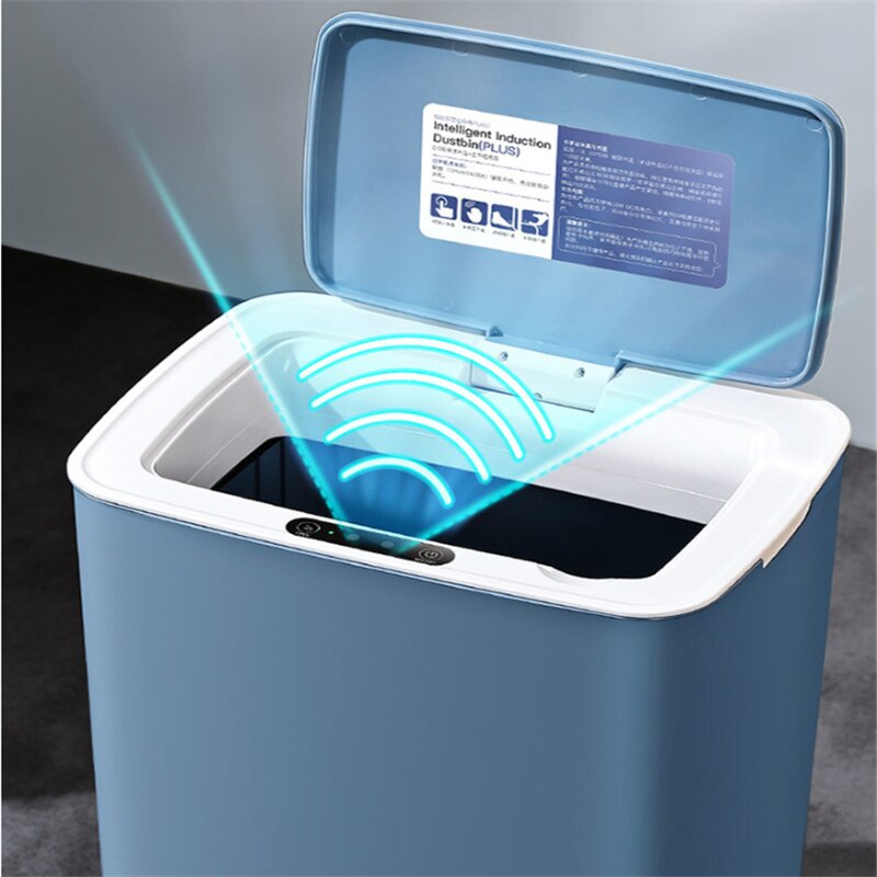 Universal Intelligent Induction Trash Can with Lid Fully Automatic Induction Electric Home Large Trash Can